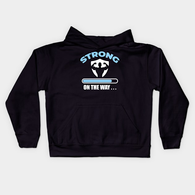 Strong On The Way Kids Hoodie by Hifzhan Graphics